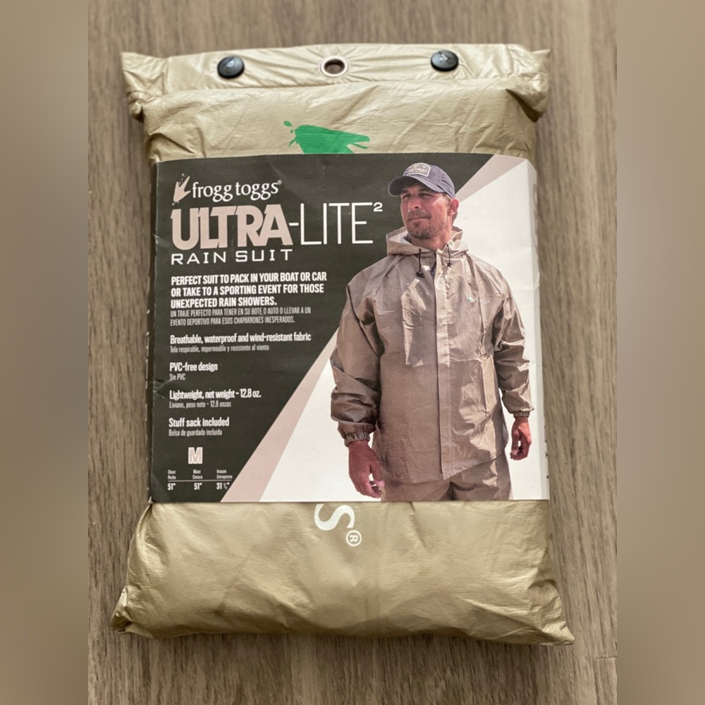 Frogg Toggs Ultra-Lite2 Rain Suit - M Tan